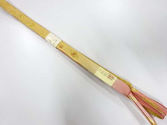 JAPANESE KIMONO / UNUSED KOREI HAND-TIED OBIJIME